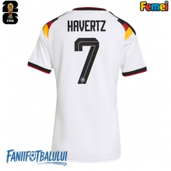 Germania Kai Havertz #7 Echipament de Fotbal Replică Mondial 2026 Femei Acasa